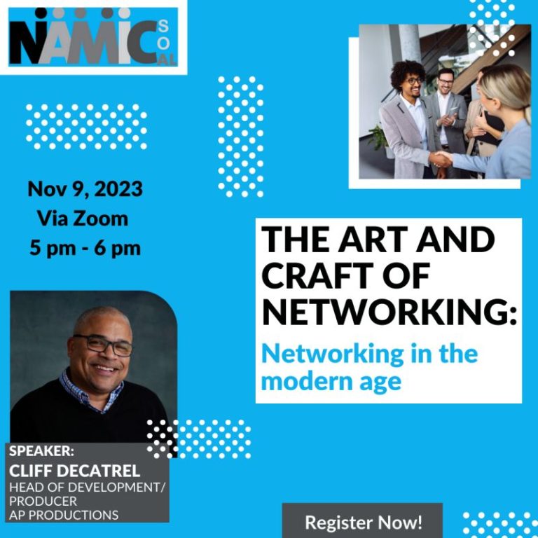NAMIC-SoCal The Art & Craft of Networking with Cliff DeCatrel