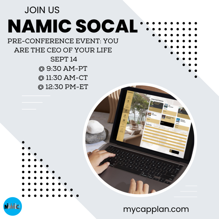 NAMIC-SoCal Pre-Conference Event: You Are The CEO of Your Life