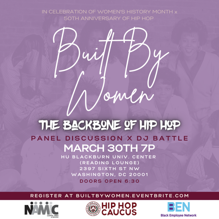 NAMIC-Capital Area, Hip Hop Caucus, and Comcast’s BEN Present Built By Women: The Backbone of Hip Hop