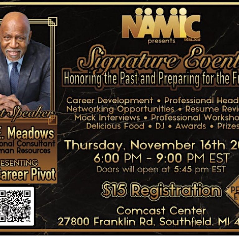 NAMIC-Detroit Presents: Honoring the Past and Preparing for the Future