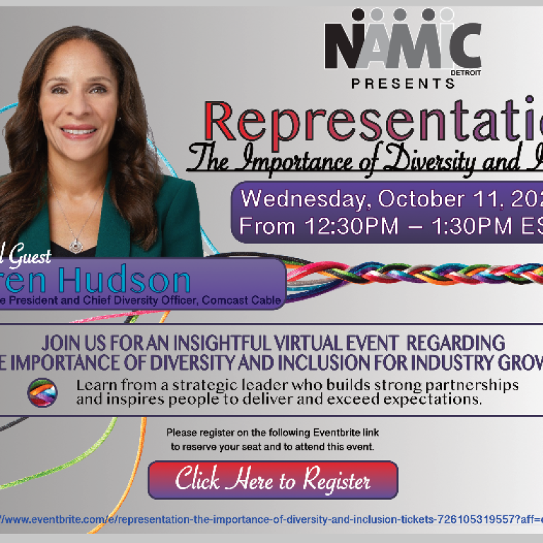 NAMIC-Detroit Representation ~ The Importance of Diversity and Inclusion
