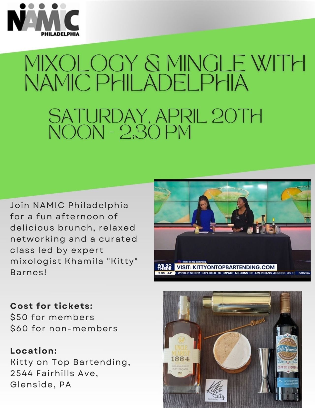 Mixology & Mingle with NAMIC Philadelphia