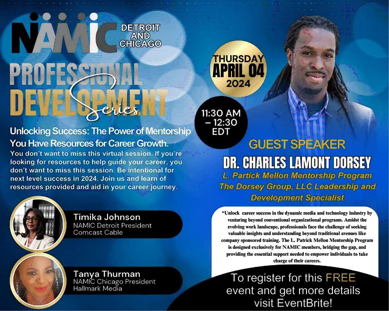 NAMIC-Chicago and NAMIC-Detroit – Unlocking Success – The Power of Mentorship