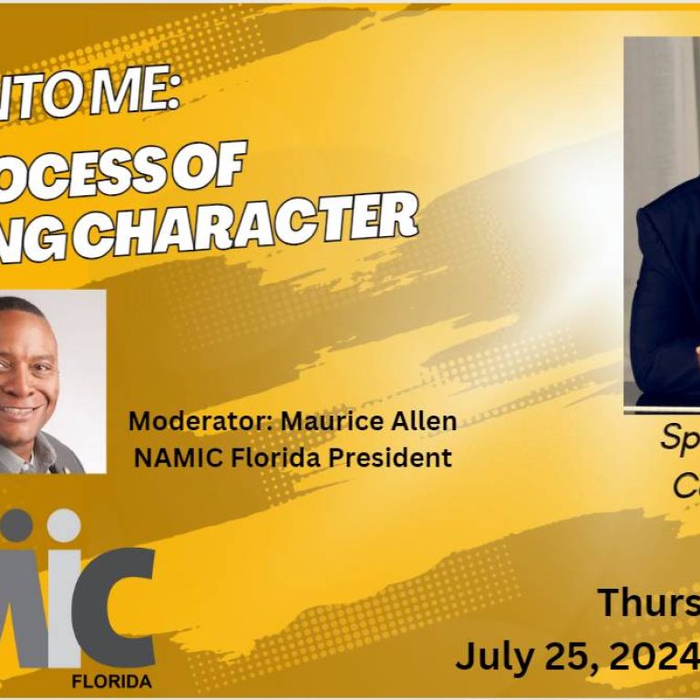 NAMIC-Florida: I’m So Into Me – The Process of Building Character