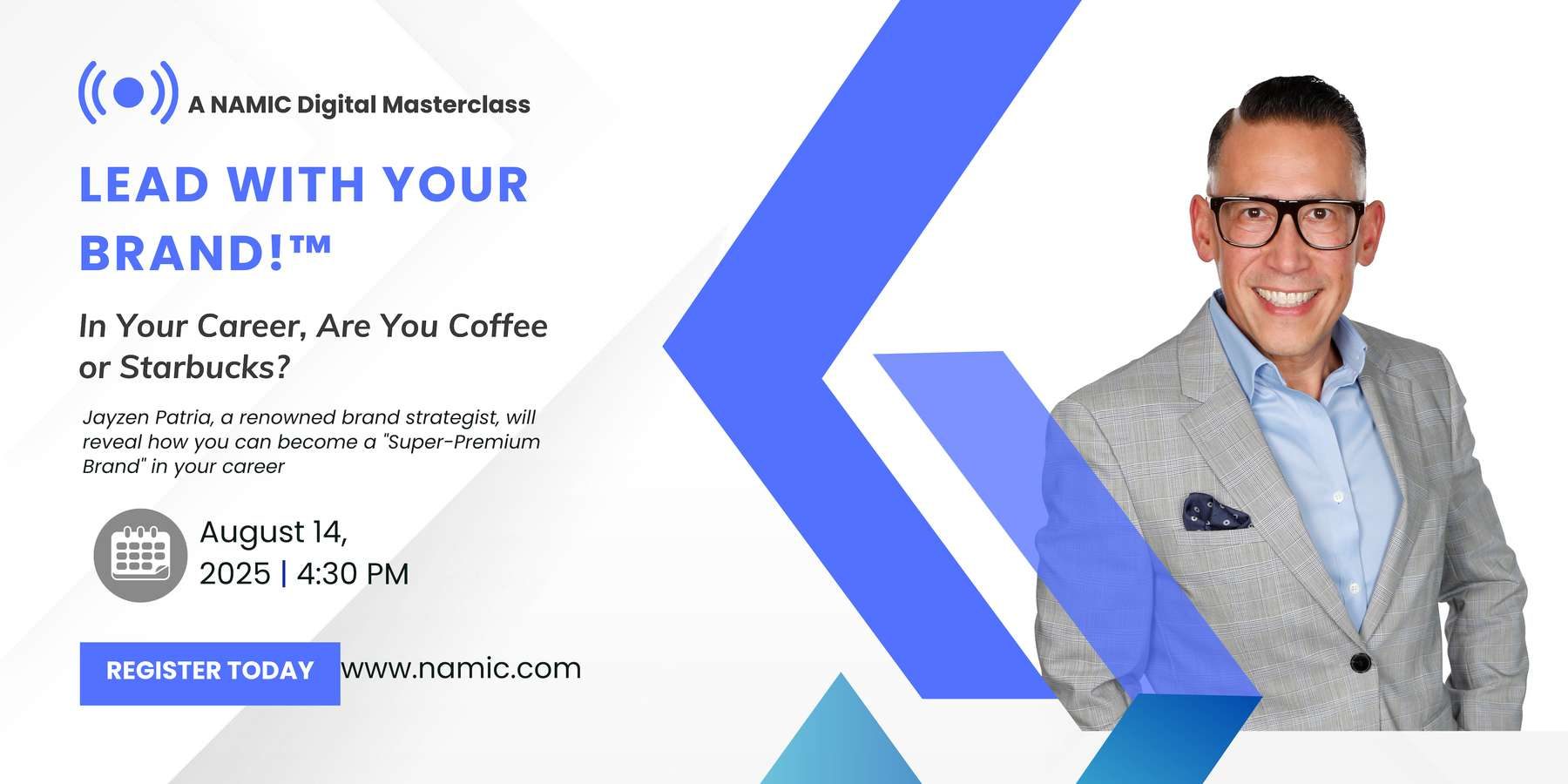 Red and White Modern Entrepreneurship Webinar Banner Landscape